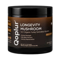 Qoplur Turkey Tail Mushroom Powder for Dogs, 10:1 Fruiting Body Extract & Beta-Glucans, 60 Scoops