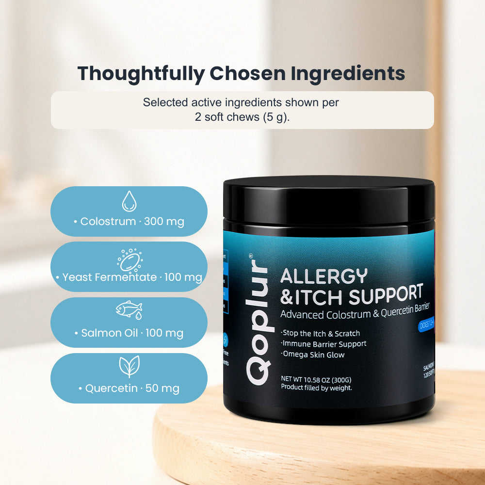 Qoplur Allergy & Itch Support Chews for Dogs