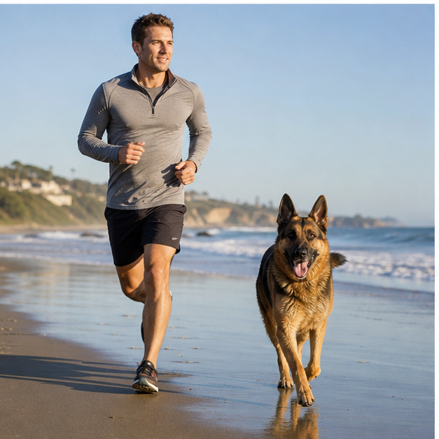 Active dog and pet parent